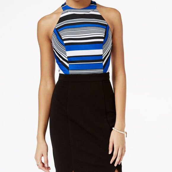 Dresses & Skirts - striped halter bodycon dress